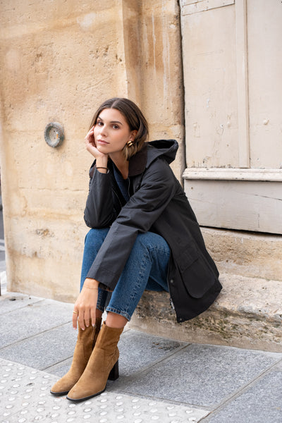 parka coton femme #couleur_noir