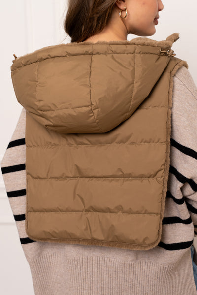 capuche amovible femme #couleur_camel