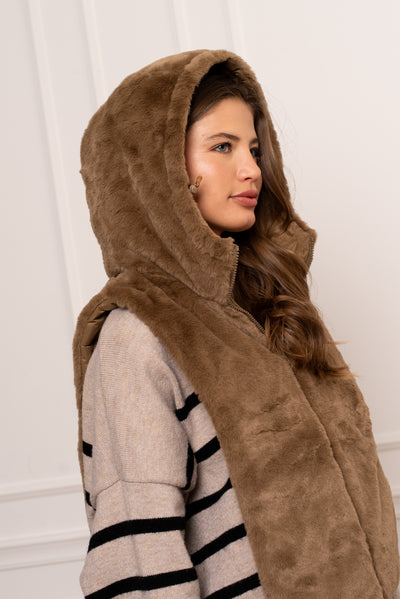 capuche amovible femme #couleur_camel