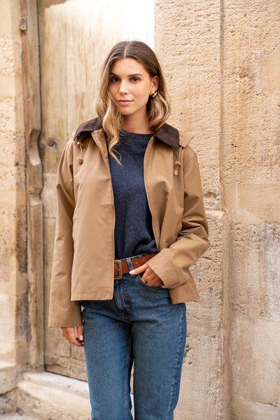 veste coton femme #couleur_camel