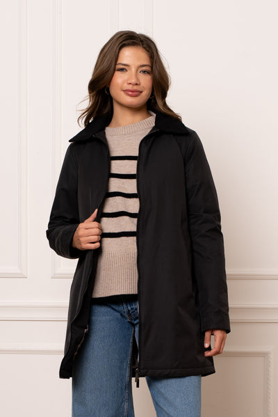veste femme mi-saison #couleur_noir