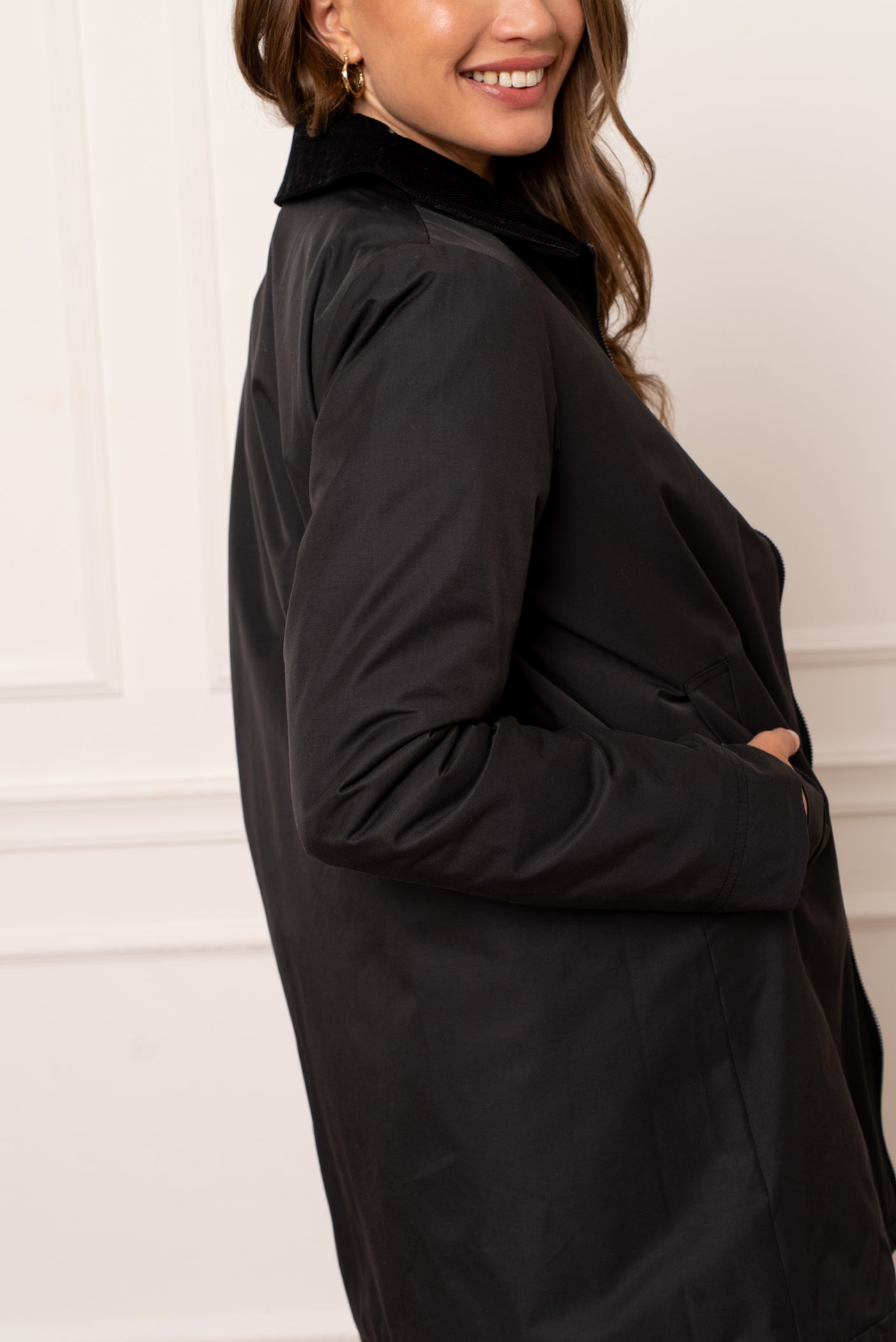 veste femme mi-saison #couleur_noir