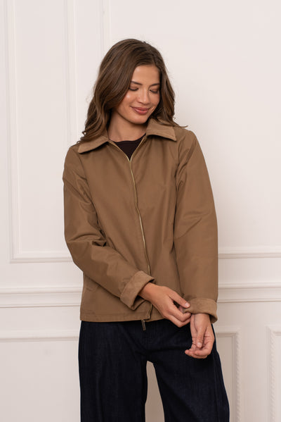 veste femme velours #couleur_camel