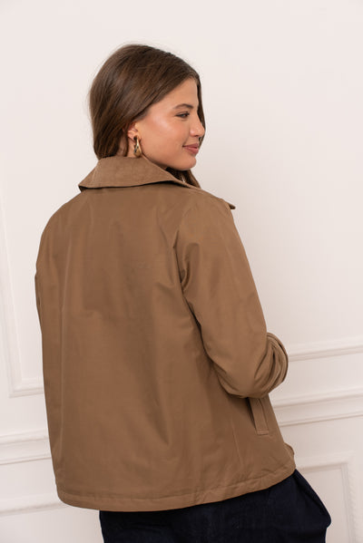 veste femme velours #couleur_camel