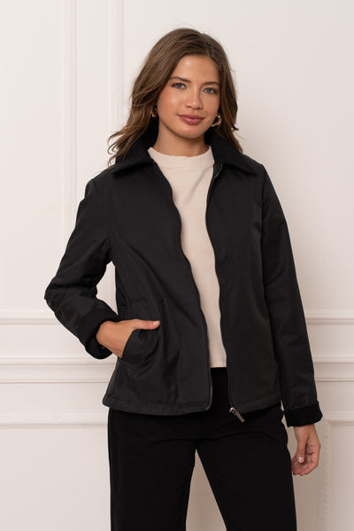 veste femme velours #couleur_noir