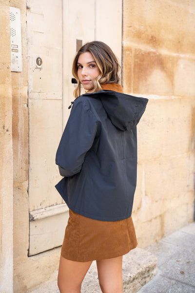 veste coton femme #couleur_marine