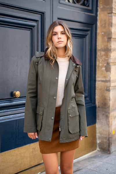 parka coton femme #couleur_kaki