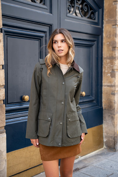 parka coton femme #couleur_kaki