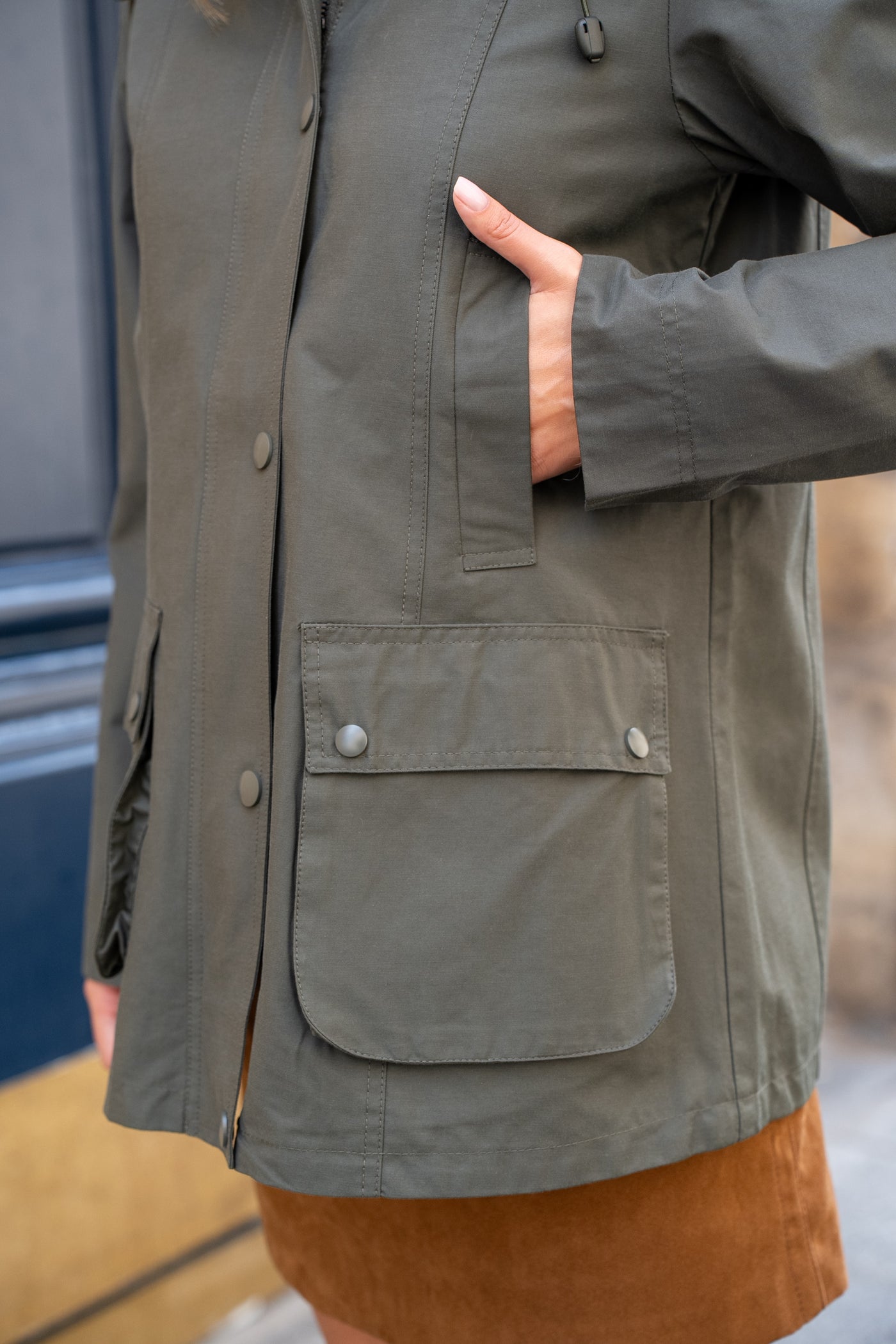parka coton femme #couleur_kaki