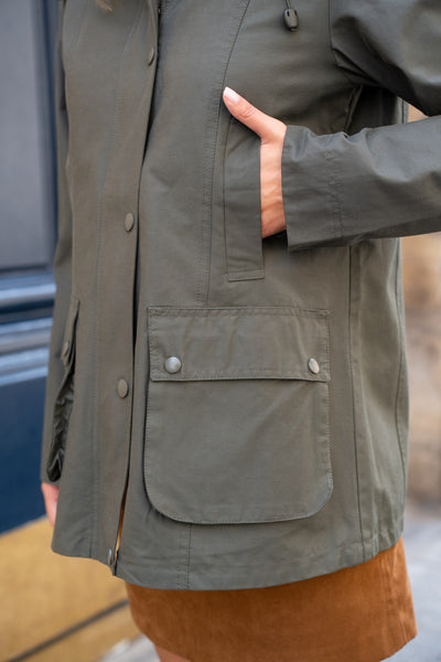 parka coton femme #couleur_kaki