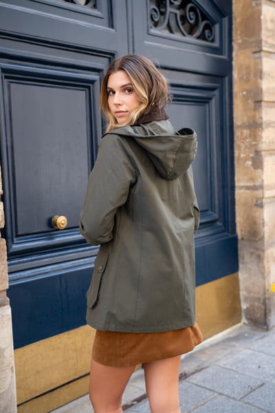 parka coton femme #couleur_kaki