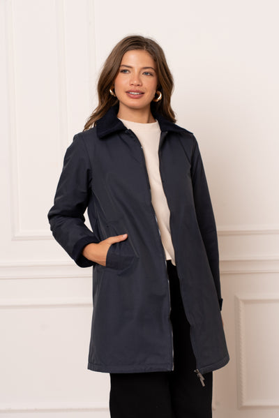 veste femme mi-saison #couleur_marine