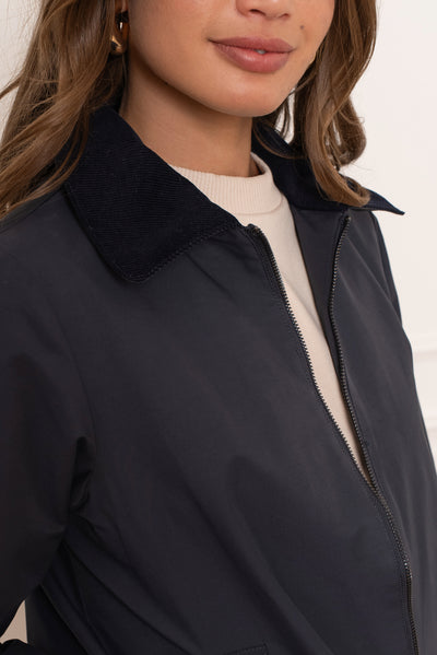 veste femme mi-saison #couleur_marine