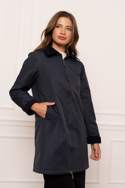 veste femme mi-saison #couleur_marine