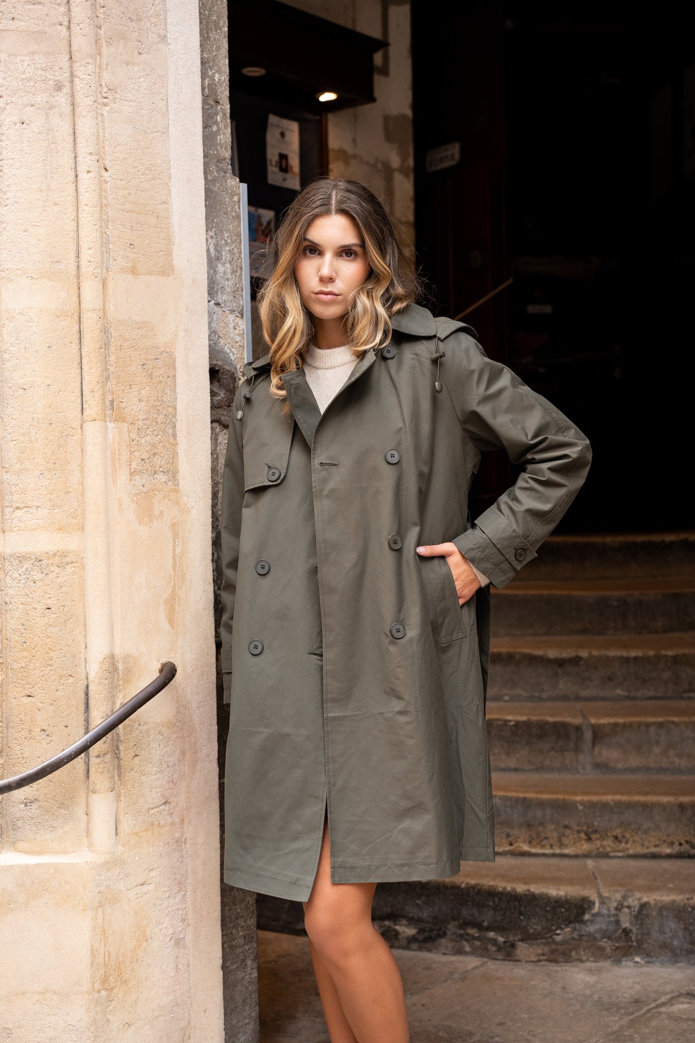 trench femme #couleur_kaki