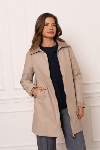veste femme mi-saison #couleur_beige