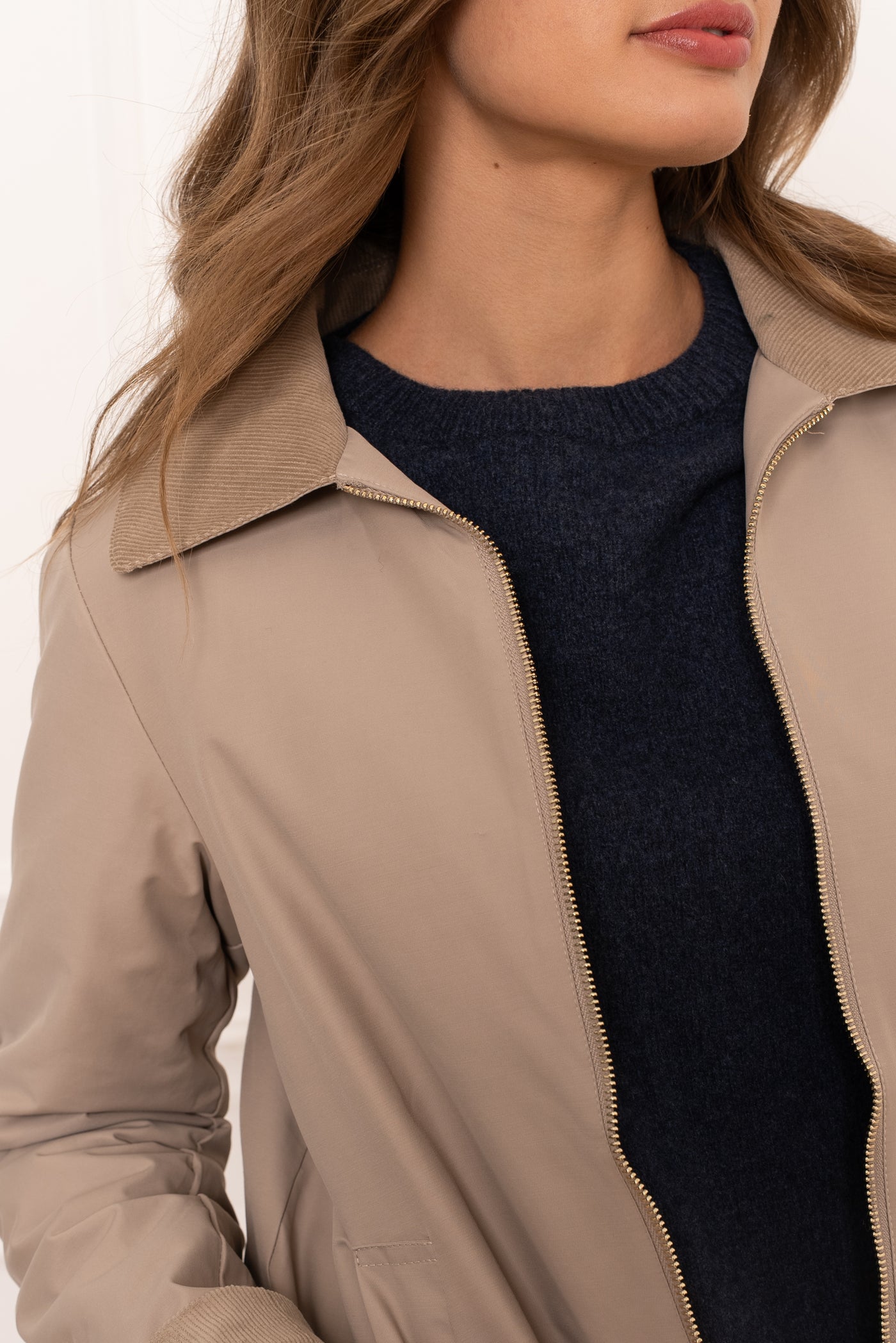 veste femme mi-saison #couleur_beige