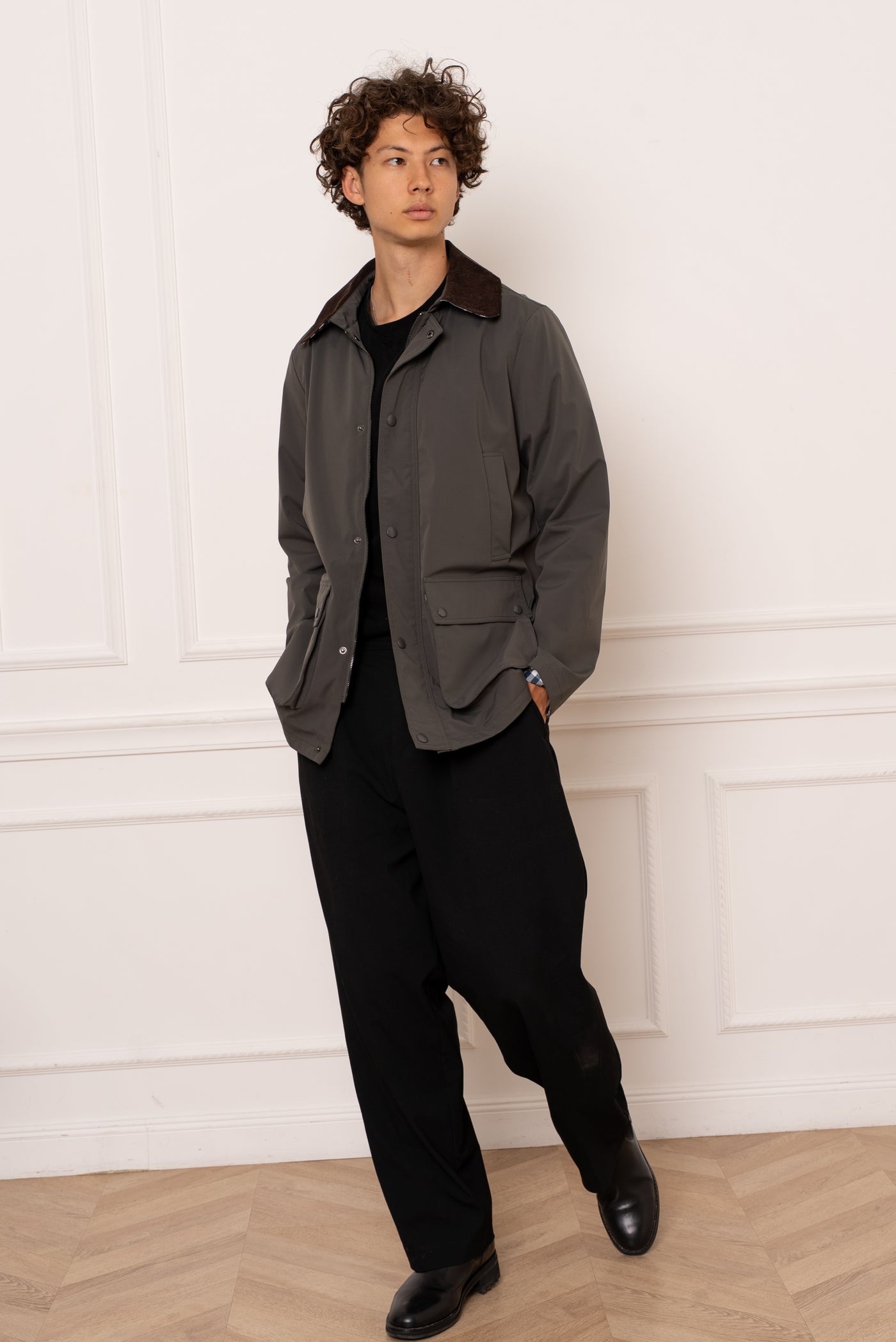 veste homme mi saison #couleur_kaki
