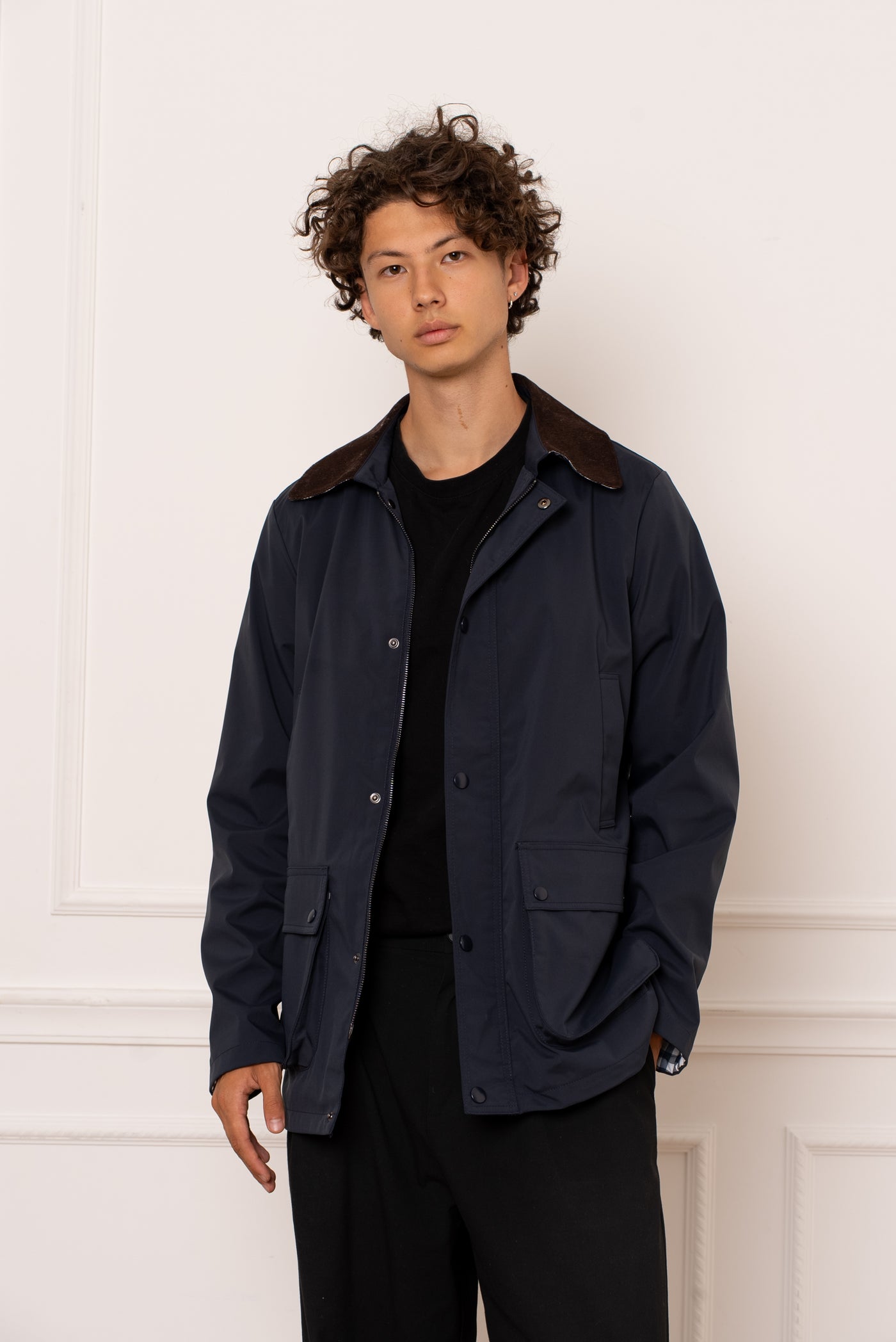 veste homme mi saison #couleur_marine