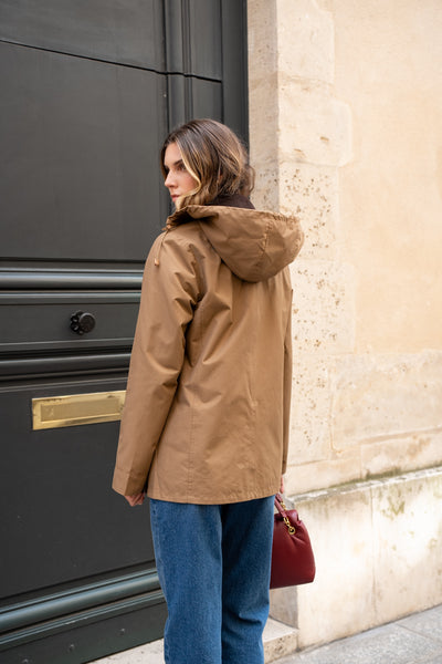 parka coton femme #couleur_camel