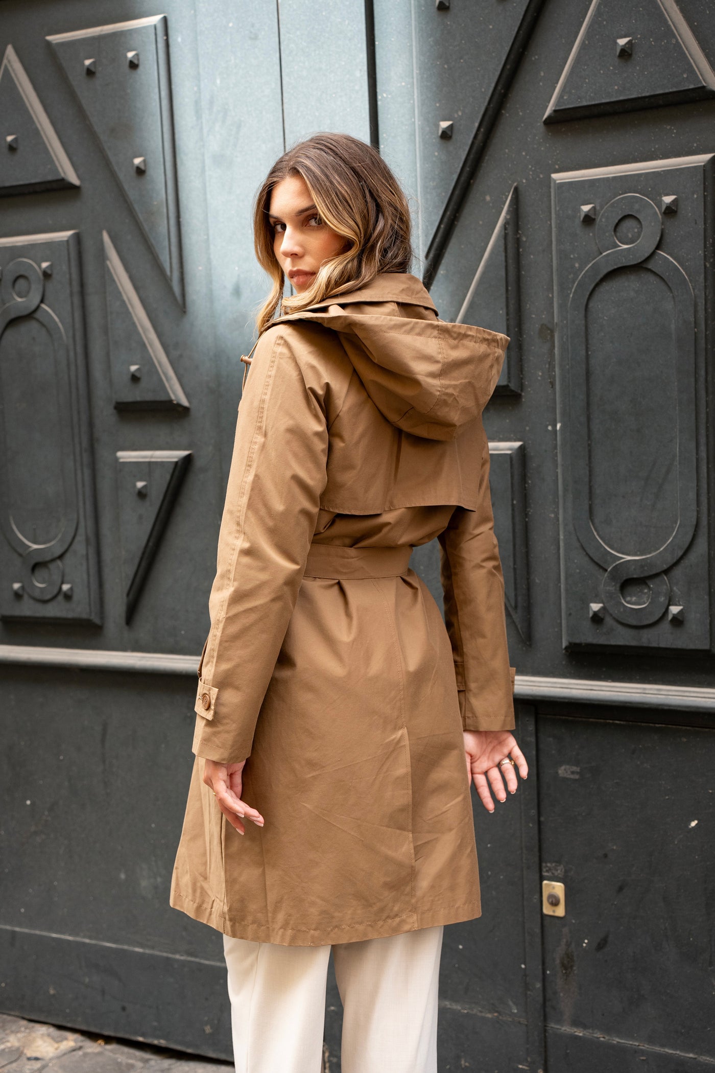 trench femme #couleur_camel