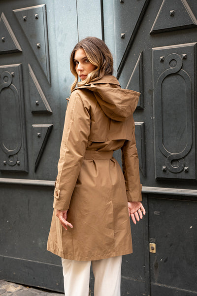 trench femme #couleur_camel