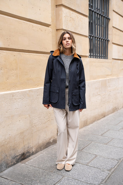 parka coton femme #couleur_marine