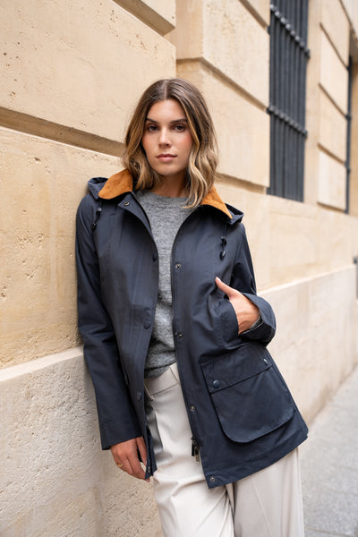 parka coton femme #couleur_marine
