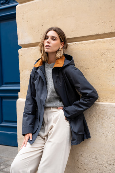 parka coton femme #couleur_marine