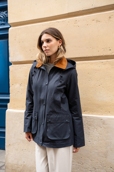 parka coton femme #couleur_marine
