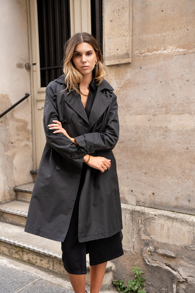trench femme #couleur_noir