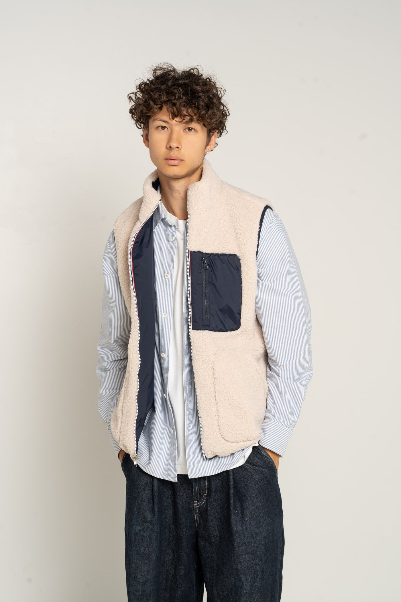 gilet sans manches hommes #couleur_marine
