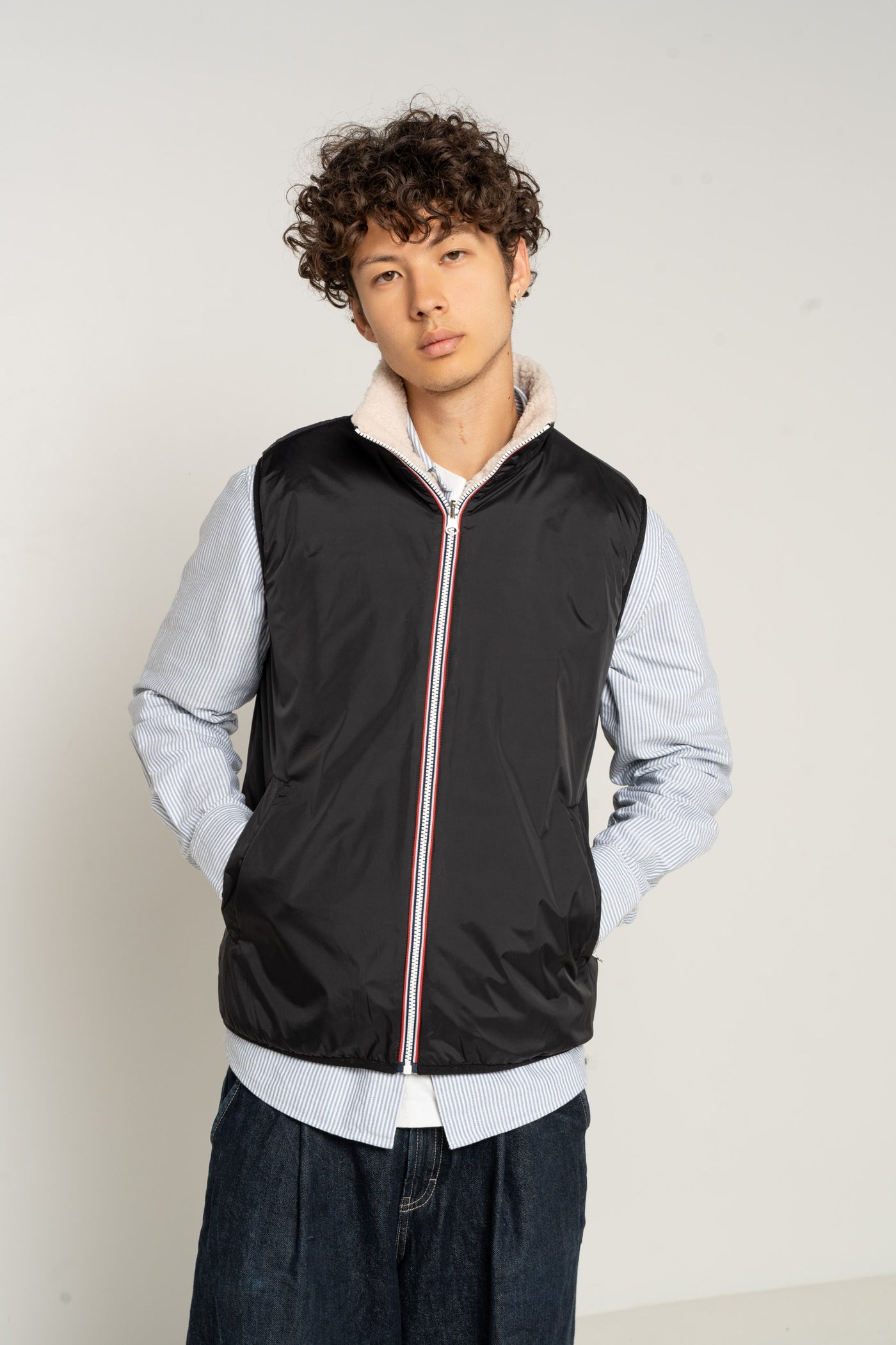 gilet sans manches hommes #couleur_noir