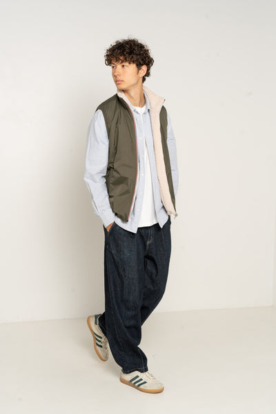 gilet sans manches hommes #couleur_kaki
