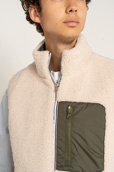 gilet sans manches hommes #couleur_kaki
