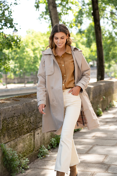trench femme #couleur_beige