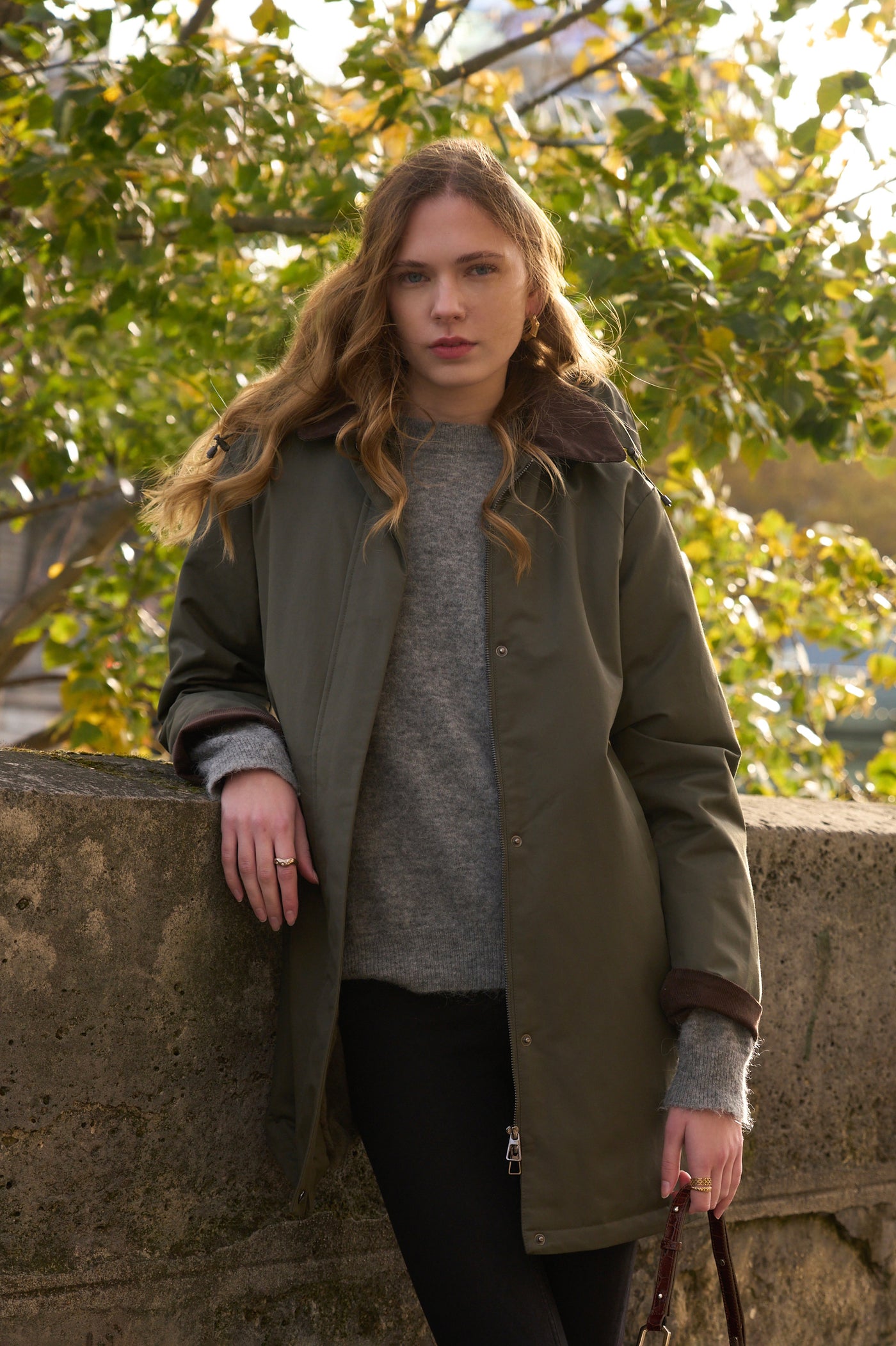 veste fourrée femme #couleur_kaki