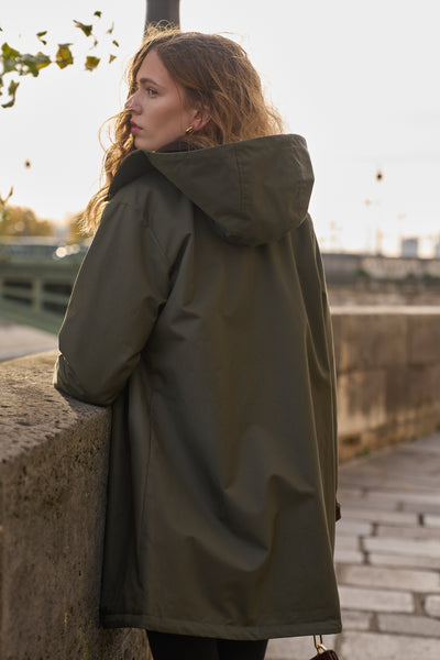 veste fourrée femme #couleur_kaki