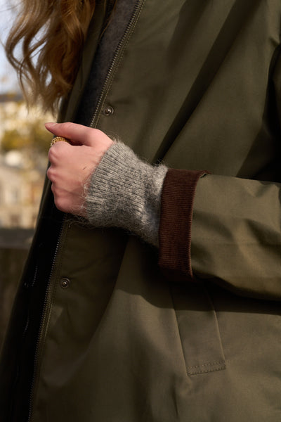 veste fourrée femme #couleur_kaki