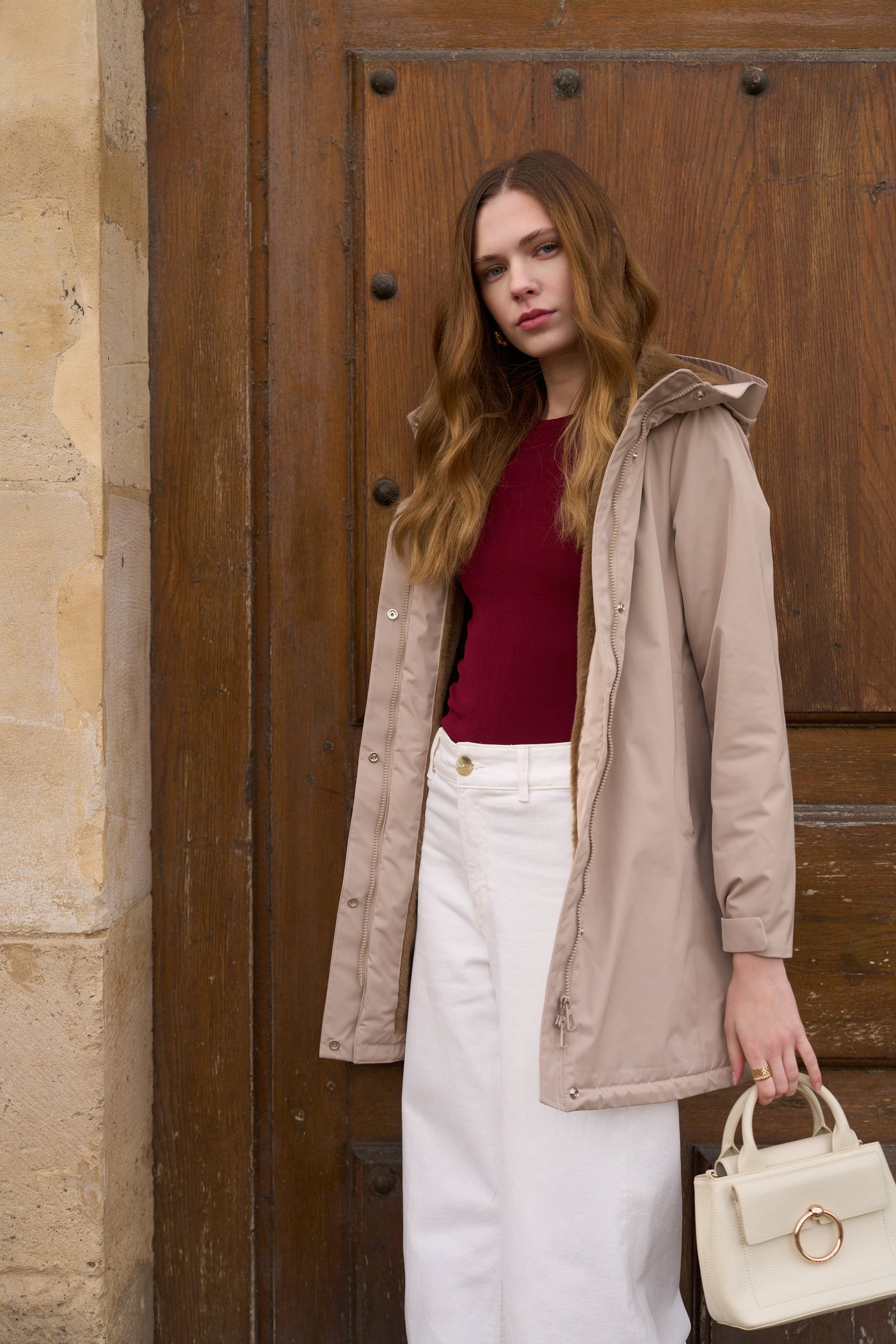 parka hiver femme #couleur_beige-camel