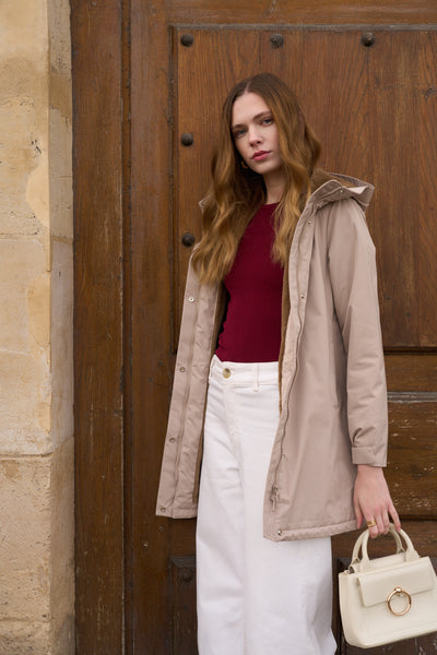 parka hiver femme #couleur_beige-camel