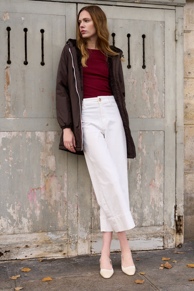 Coupe vent fourré femme Laura Jo #couleur_choco