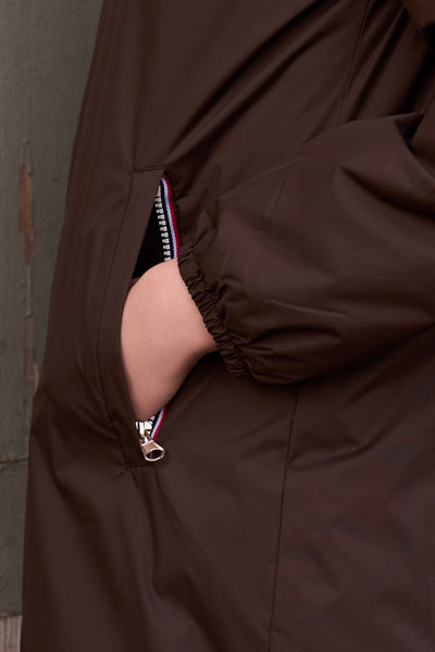 Coupe vent fourré femme Laura Jo #couleur_choco