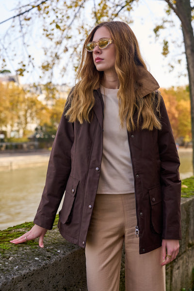 parka fourrure femme #couleur_choco