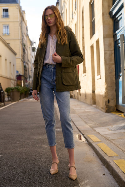 parka fourrure femme #couleur_kaki