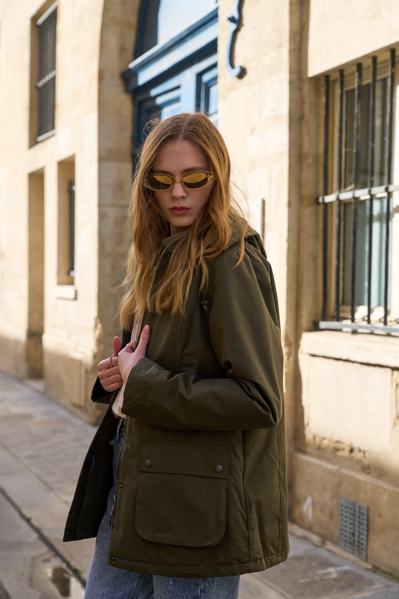 parka fourrure femme #couleur_kaki