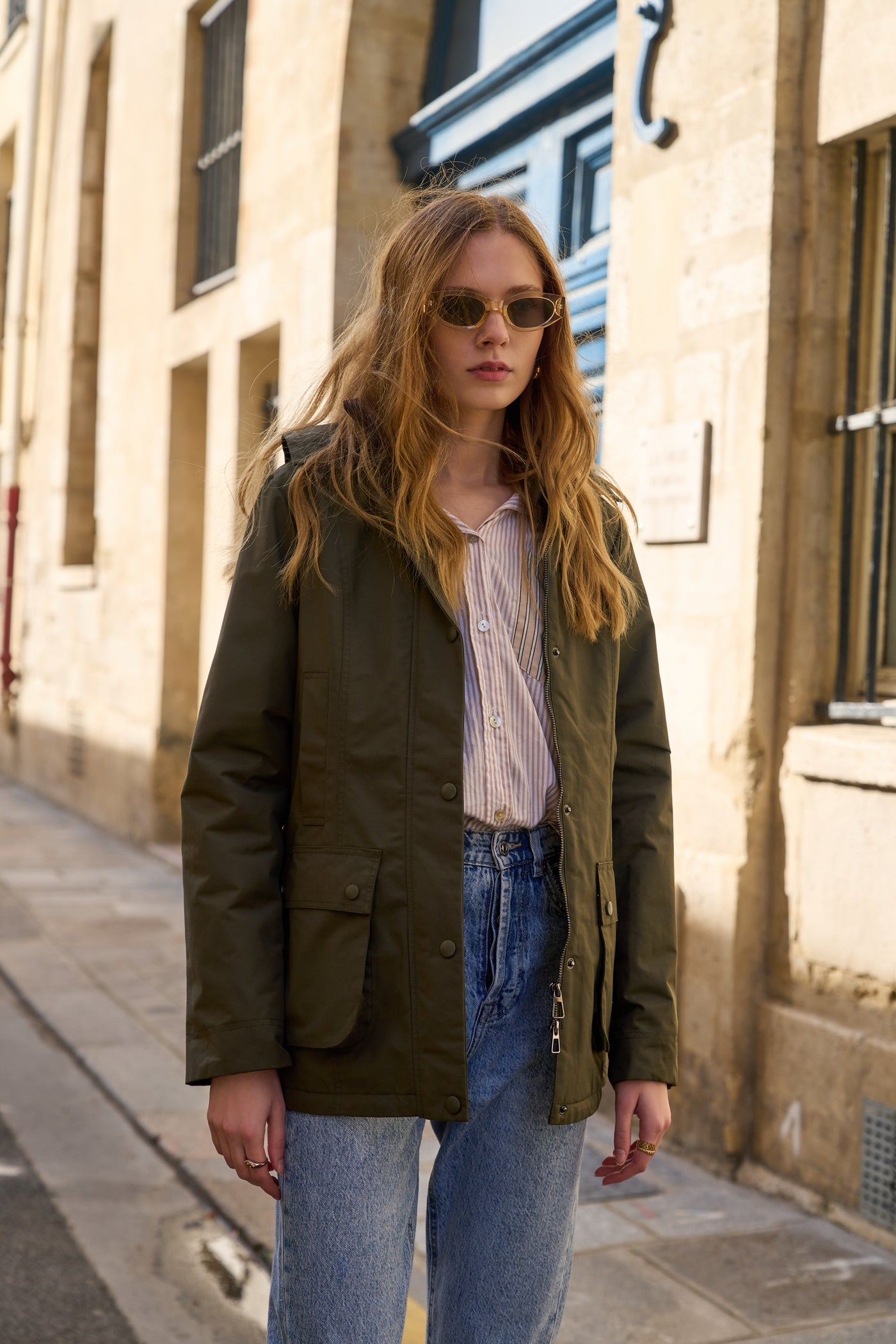 parka fourrure femme #couleur_kaki