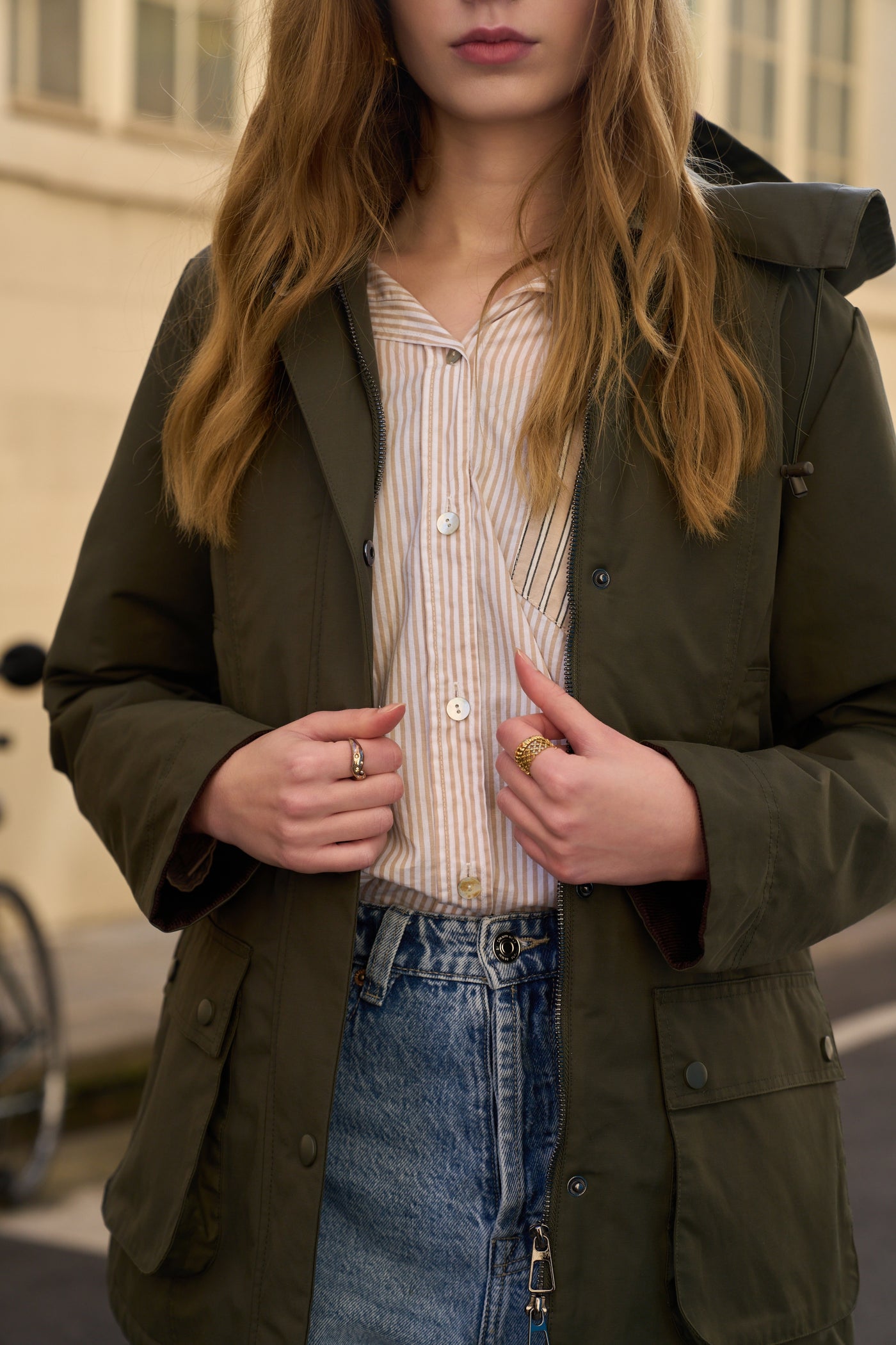 parka fourrure femme #couleur_kaki