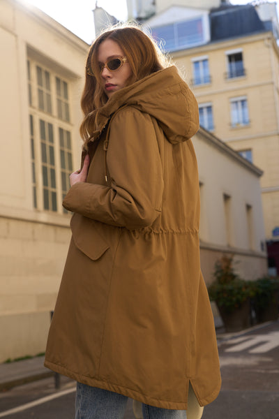 parka femme #couleur_camel