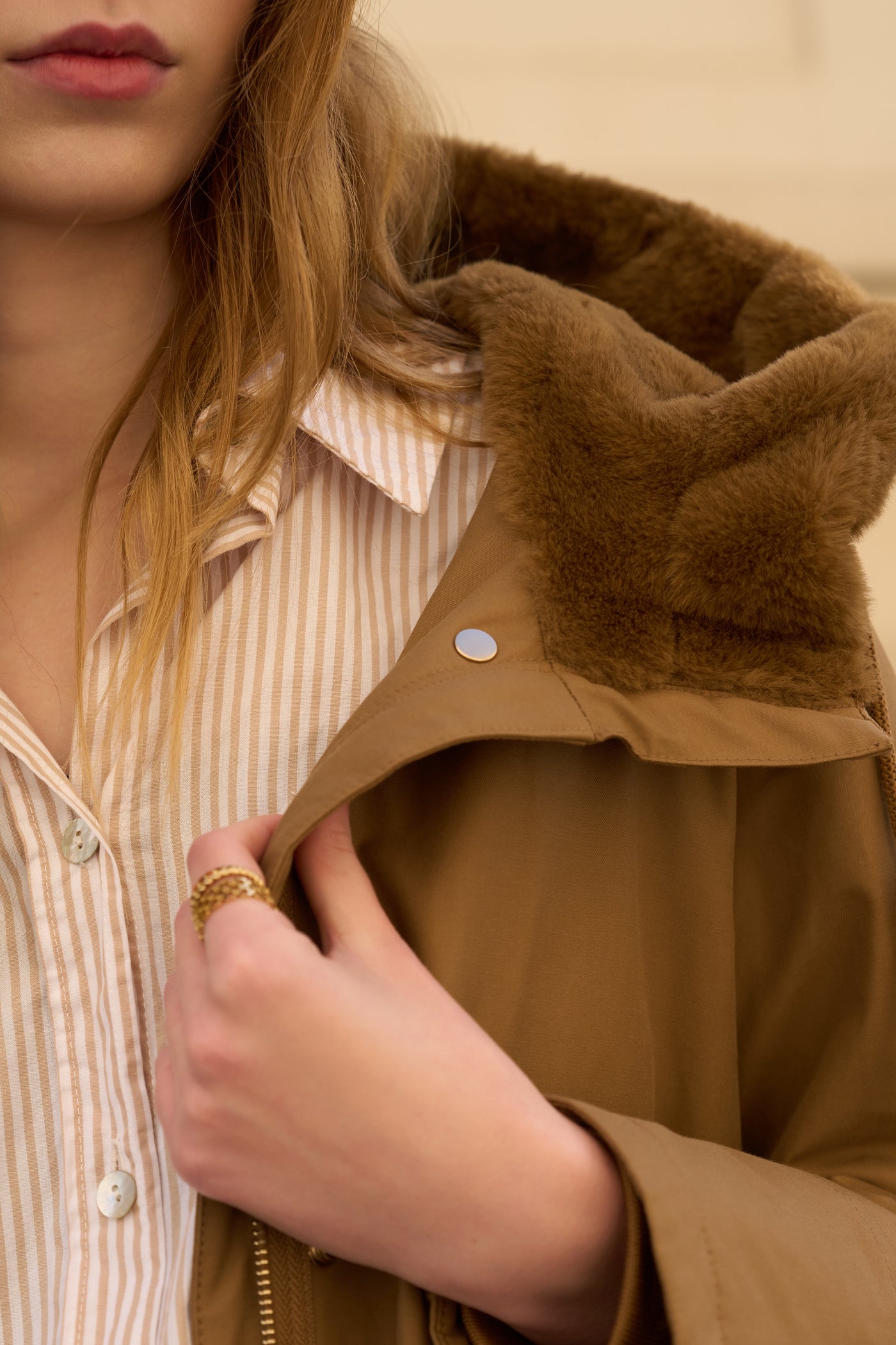 parka femme #couleur_camel